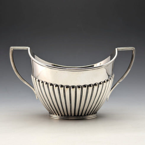 約 1905 年英國古董鍍銀糖罐和奶油罐 Mappin 和 Webb